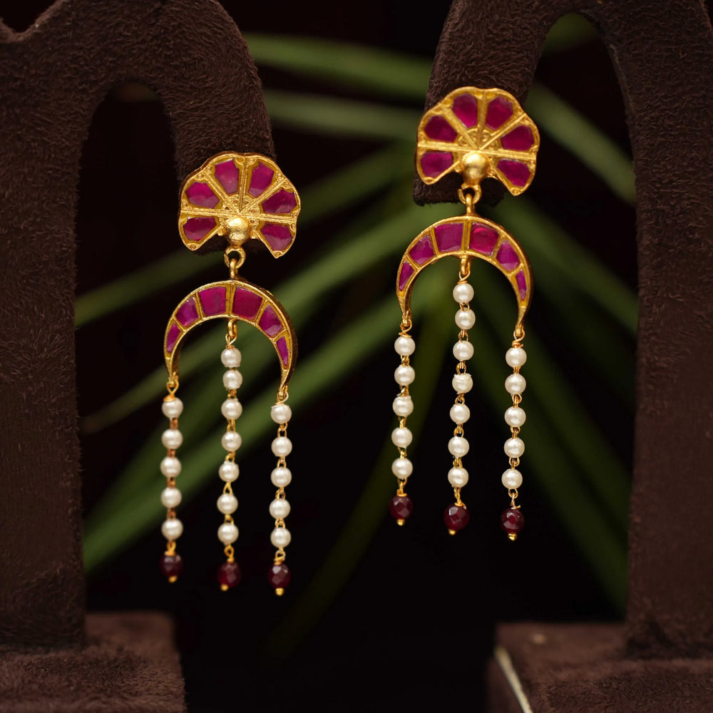 ATHINI POLKI TASSEL EARRINGS