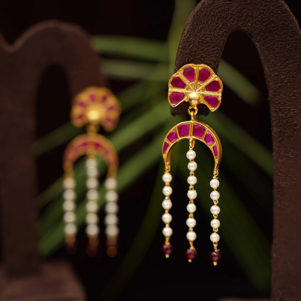 ATHINI POLKI TASSEL EARRINGS