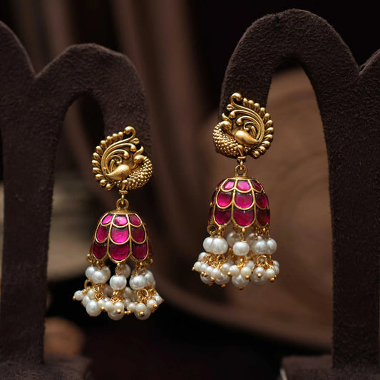 KAAJANI ANTIQUE JHUMKA EARRINGS