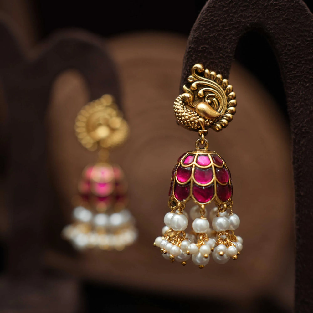 KAAJANI ANTIQUE JHUMKA EARRINGS