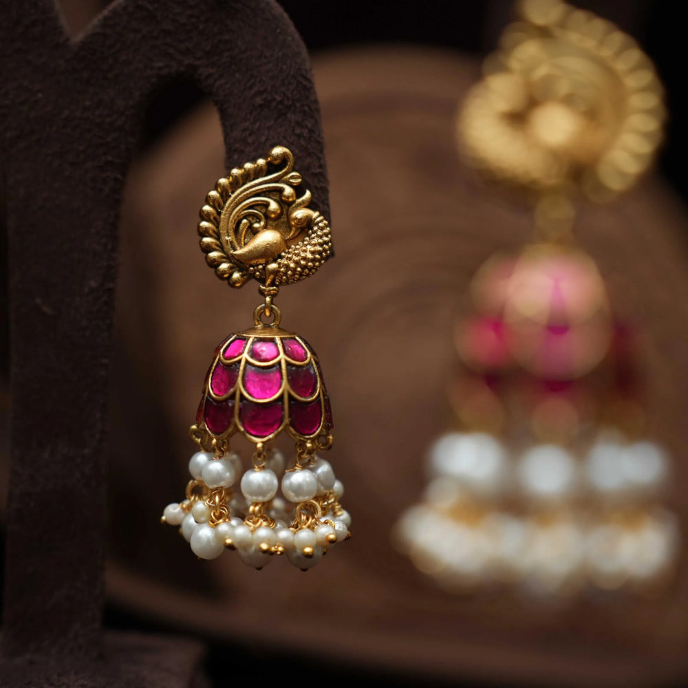 KAAJANI ANTIQUE JHUMKA EARRINGS